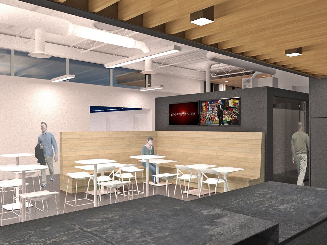 Van Dyken Mechanical Cafe Rendering