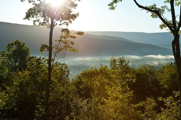 Berkshire Cabin mountain landscape view