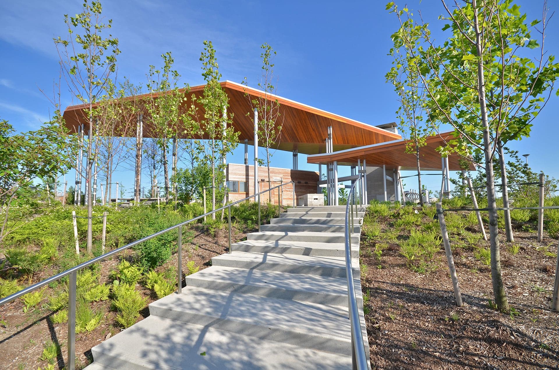 Don River Park Pavillion stairway