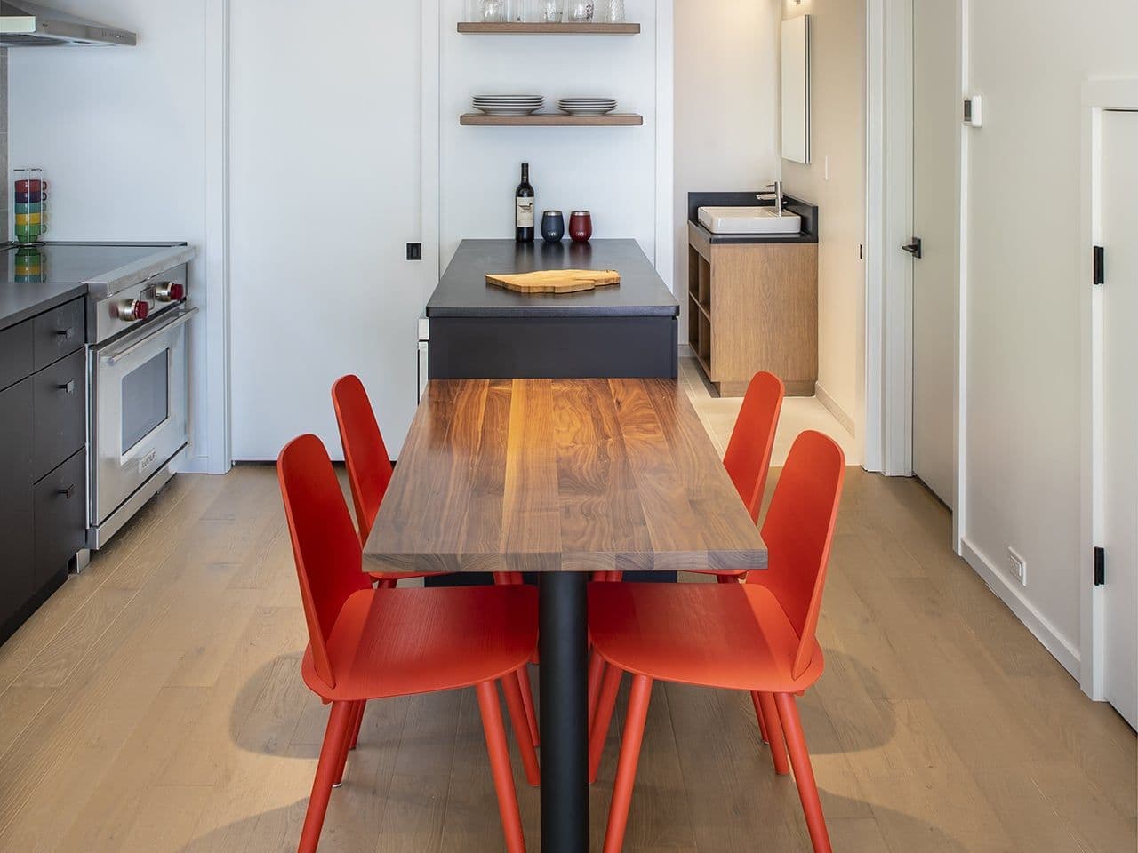 Hamlin Lake kitchen and dining area