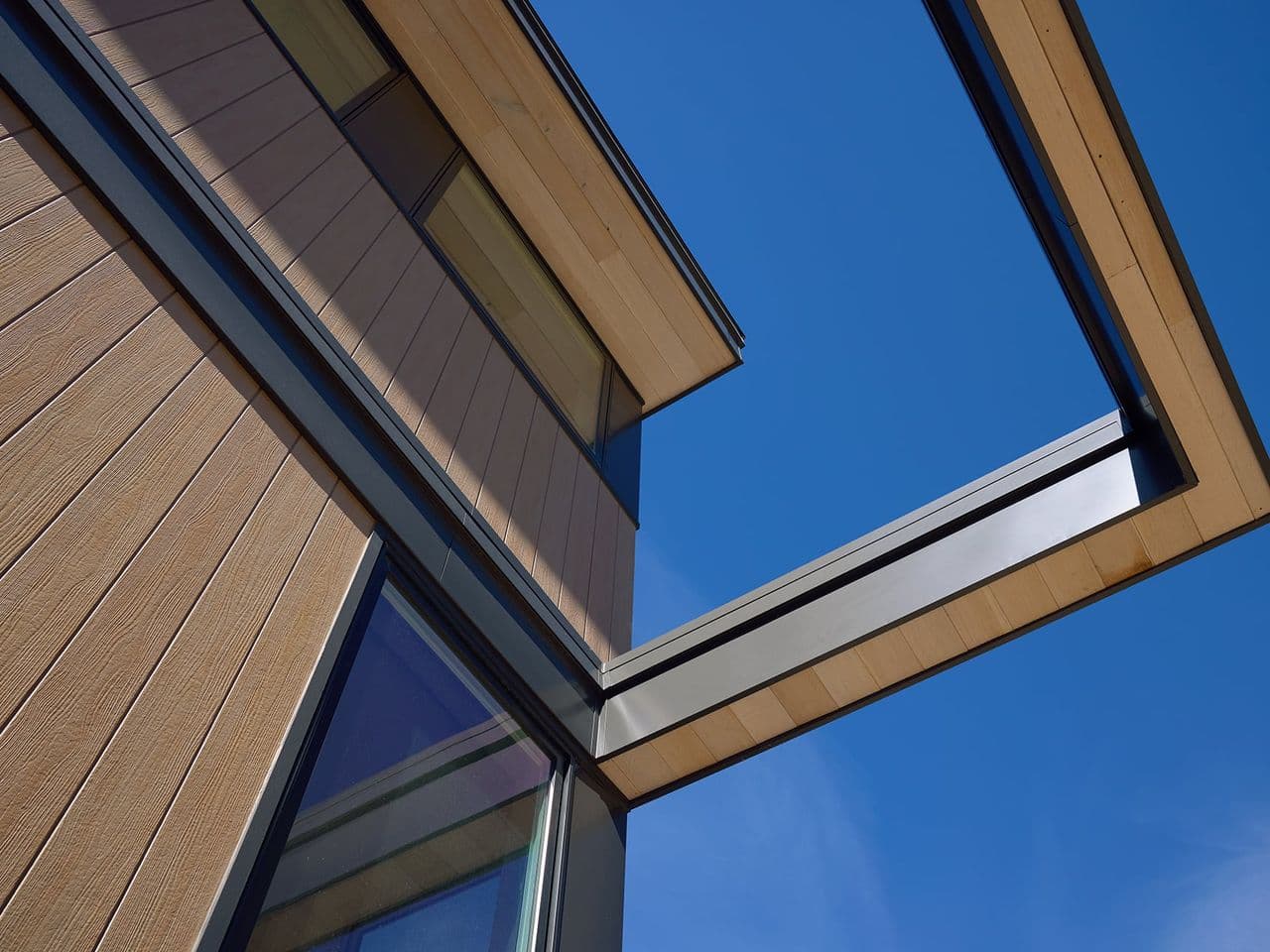 Lake Michigan Beach House exterior roof detail